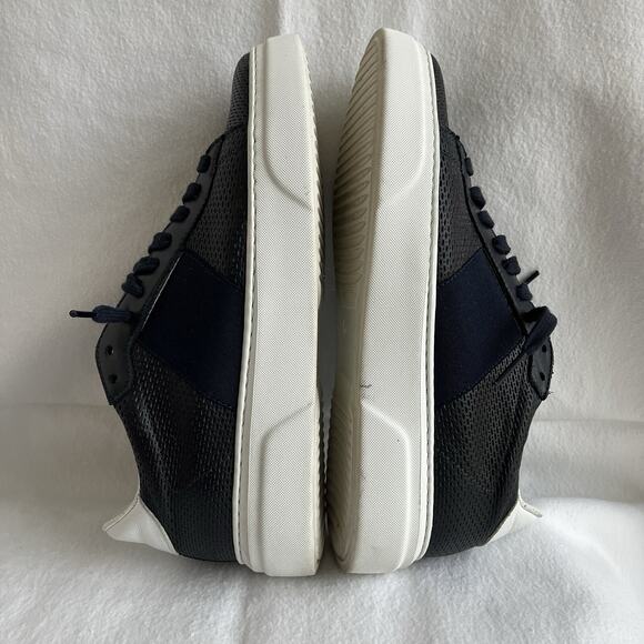 M.Gemi made in Italy black perforated sneaker leather upper & lining IT38/US7.5 - Picture 6 of 12